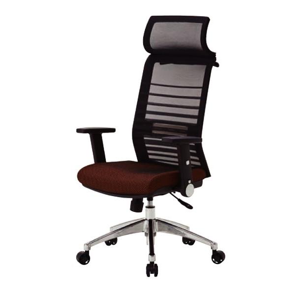 デスクチェア メッシュ張り肘付高機能オフィスチェアー（大型ヘッドレスト） コイズミ JG-61385...