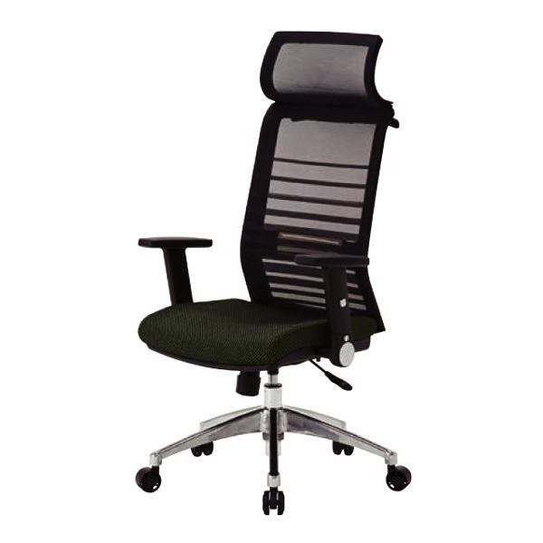 デスクチェア メッシュ張り肘付高機能オフィスチェアー（大型ヘッドレスト） コイズミ JG-61386...