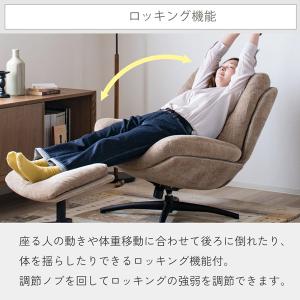 ふかふか布張りハイバックチェア/パーソナルチェ...の詳細画像5