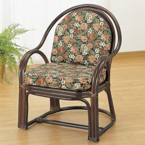 今枝商店 籐 アームチェアー クッション付 幅57cm （ 家具 ソファー 籐