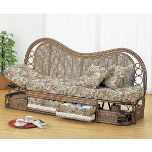 今枝商店 籐カウチソファ ラタンチェア 籐椅子 Y-888 アジアンテイスト