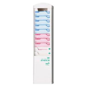 マックス　抗菌タイムカードラック（10人用・白）　ER-RW10/AB　※2021/12/21発売｜サンワOAネットショップ