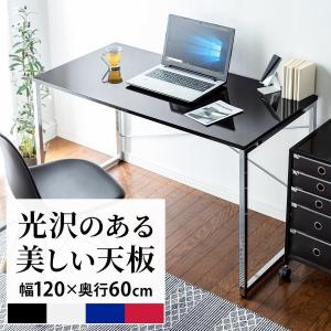 パソコンデスク ブラック ゲーミングデスク サンワダイレクト 幅120×奥行60cm