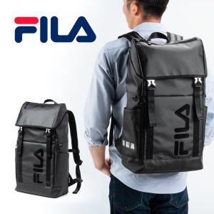 リュック メンズ リュックサック 大容量 22L 簡易防水 撥水 スクエアリュック FILA ビジネス バックパック バッグ 通勤 通学 200-BAGFLA1BK｜sanwadirect