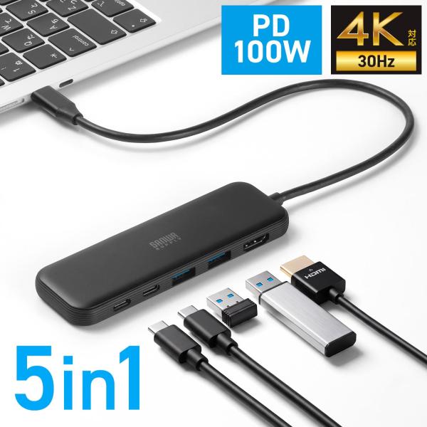 USBハブ USB-C USB Type-C PD100W ドッキングステーション ドッキングハブ ...