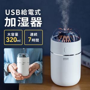 加湿器 卓上 USB おしゃれ 超音波式 小型 静音 LED6色 オフィス 持ち運び 寝室