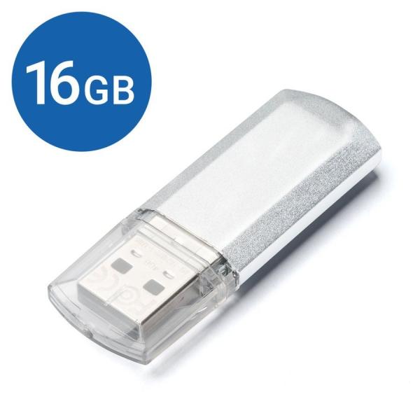 USBメモリ 16GB USB 小型 コンパクト メモリー フラッシュ ドライブ メモリスティック ...
