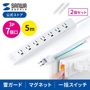 SANWA SUPPLY（サンワサプライ） 電源タップ 4個口 マグネット 10m 3P