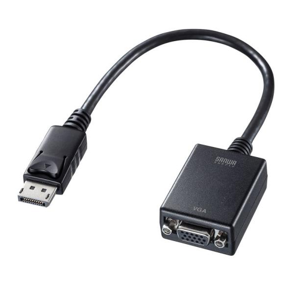 DisplayPort VGA DP 変換アダプタ 20cm フルHD 1080p D-Sub 15...