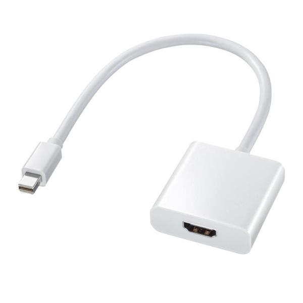 Mini DisplayPort-HDMI DP 変換アダプタ（AD-MDPHD04）