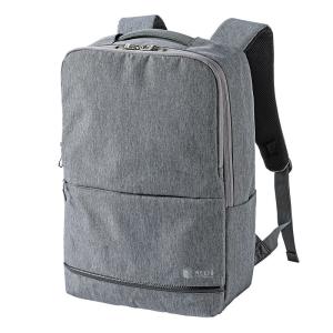 PCバックパック リュック リュックサック デイバッグ デイバック 15.6インチワイド カジュアル グレー（BAG-BP16GY）｜sanwadirect