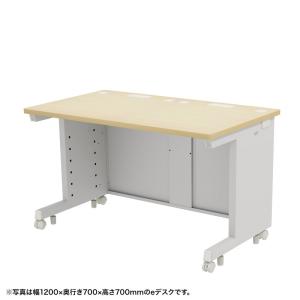 eデスク セミーオーダーデスク 特注 オフィスデスク パソコンデスク 薄い木目 幅160cm 奥行65cm 高さ72cm【受注生産品】ED-SK16065LM72｜sanwadirect