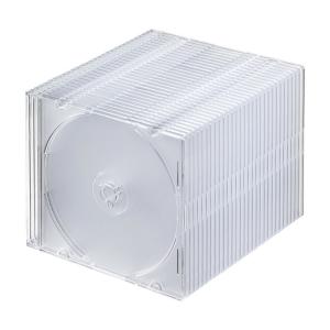 Blu-ray DVD CDケース スリムタイプ 30枚セット クリア（FCD-PU30CLN）｜sanwadirect