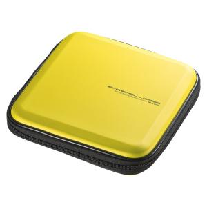 ブルーレイディスク対応セミハードケース 12枚収納 イエロー（FCD-WLBD12Y）