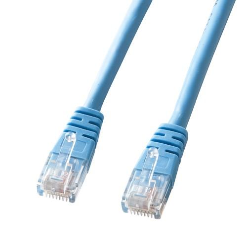 Cat 5eより線LANケーブル 15m ライトブルー ランケーブル（KB-T5Y-15LBN）