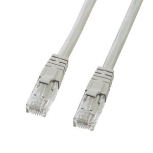 CAT6LANケーブル UTP クロス 1m ライトグレー ランケーブル（KB-T6L-01CK）｜sanwadirect