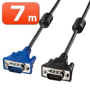 ディスプレイケーブル 極細 ミニD-sub15pinのアナログRGB VGAケーブル7m（KC-VM...