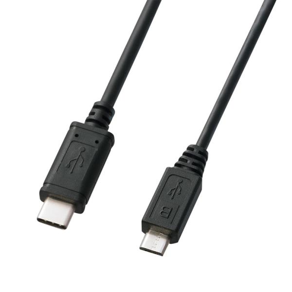 Type Cケーブル microBコネクタ-Type Cケーブル タイプC 1m USB2.0（KU...