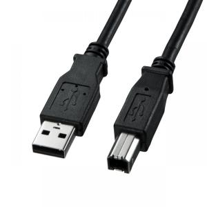 USBケーブル  1.5m プリンターケーブル USB2.0 A-Bコネクタ プリンター ブラック KU20-15BKK2｜sanwadirect