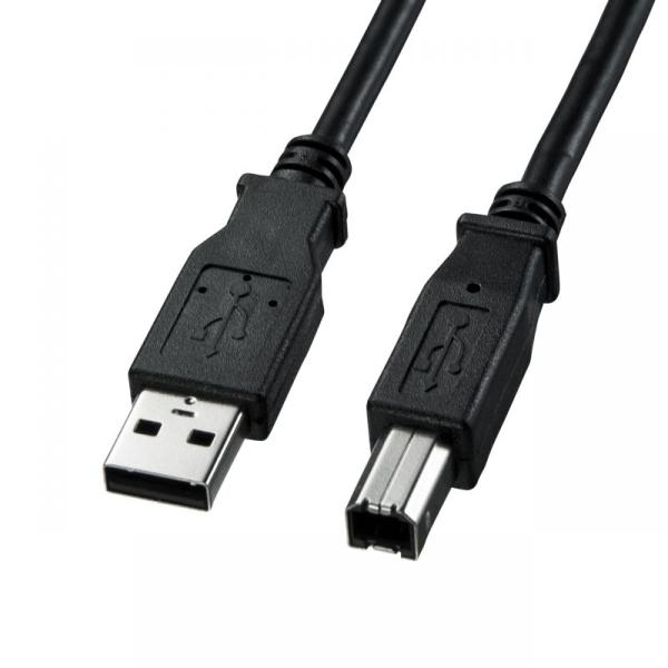 USBケーブル 2m プリンターケーブル USB2.0 A-Bコネクタ  プリンター ブラック KU...