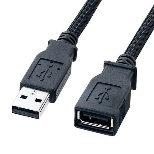 ナイロンメッシュUSB延長ケーブル 2m（KU20-NM20ENK）