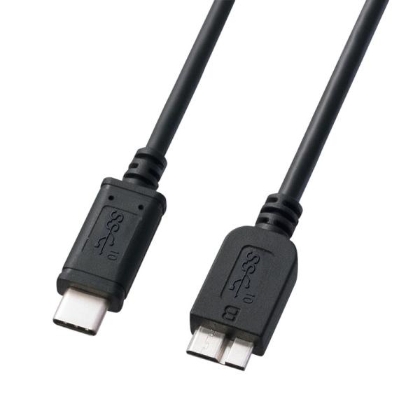 USB3.1 microBコネクタ-Type Cケーブル USB3.1 Gen2 ブラック 1m（K...