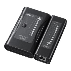 LANケーブルテスター 親機/子機分離タイプ RJ45 RJ11対応 LANテスター