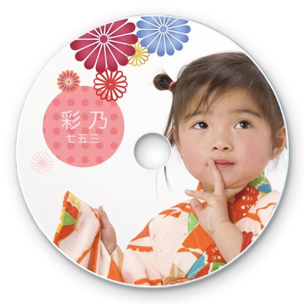 CDラベル DVDラベル 50枚 フォト光沢タイプ 内径17mm（LB-CDR013N-50）
