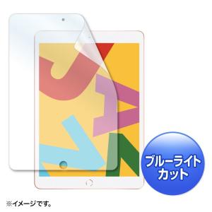 Apple iPad10.2用フィルム 第7世代 液晶保護 ブルーライトカット 指紋防止 光沢（LCD-IPAD12BC）｜sanwadirect