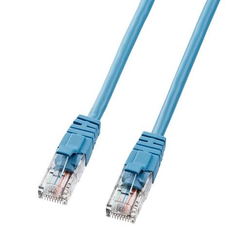 Cat 5eLANケーブル 1m ブルー ランケーブル（LKB5Y-01BLN）