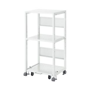 SANWA SUPPLY 高耐荷重ワゴン 2段 キャスター付 耐荷重80kg 傾斜棚