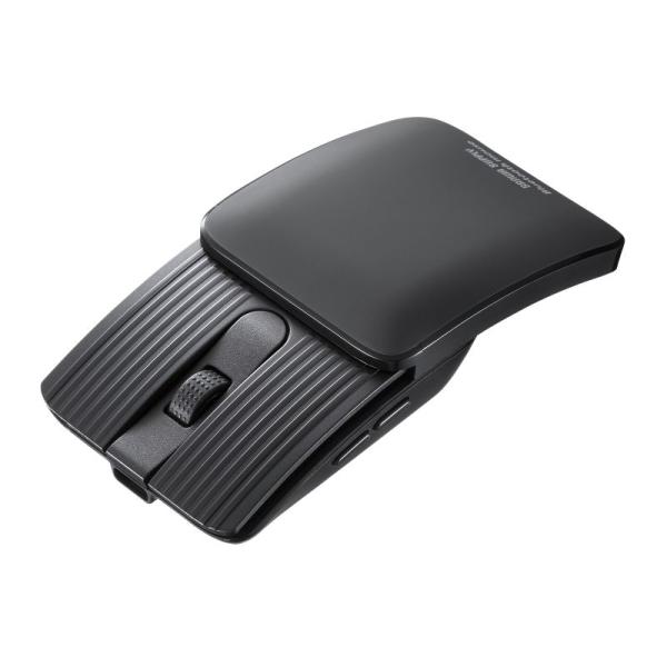 小型マウス Bluetooth 静音 5ボタン 戻る 進むボタン ホイール スライドカバー 持ち運び...