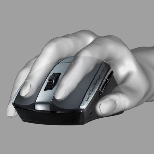 サンワサプライ 静音BluetoothブルーLEDマウス 5ボタン ブラック（MA-BTBL167B...