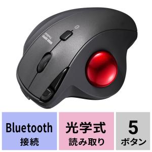 エレコム マウス ワイヤレス トラックボール (親指) 赤玉 6ボタン