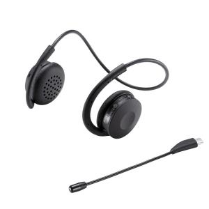 Bluetoothヘッドセット 両耳 外付けマイク付き（MM-BTSH63BK）｜sanwadirect