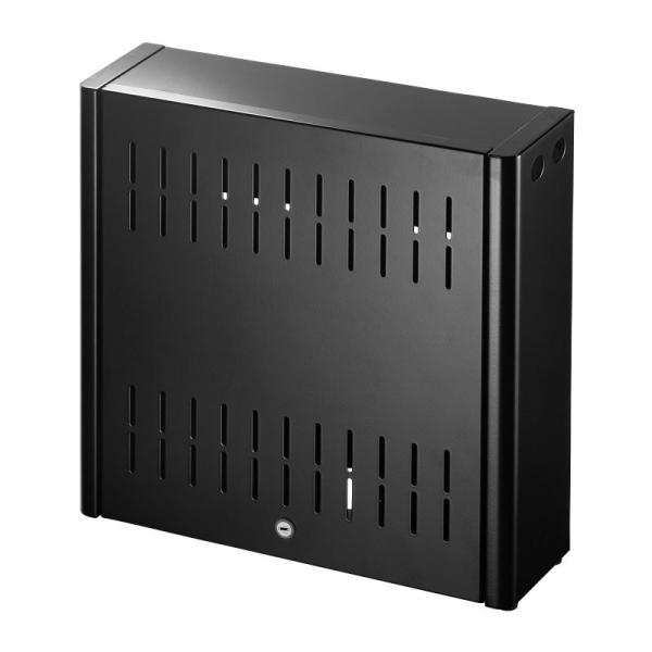 VESA取付けセキュリティボックス HDD 小型パソコン 収納ボックス 収納ホルダー モニタ背面 設...