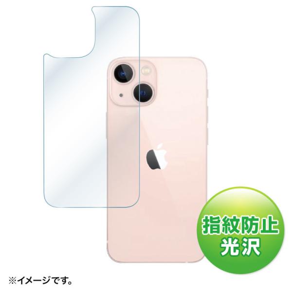 Apple iPhone 13 mini用背面保護指紋防止光沢フィルム（PDA-FIPH21MBS）