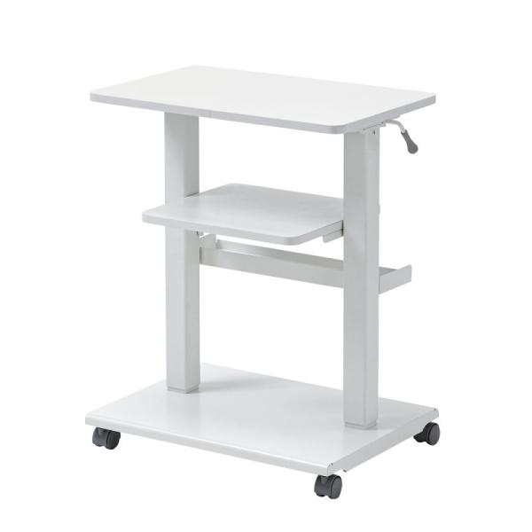 プロジェクター台 キャスター付 高さ調整対応 ガス圧 レバー式 中棚付 PR-18