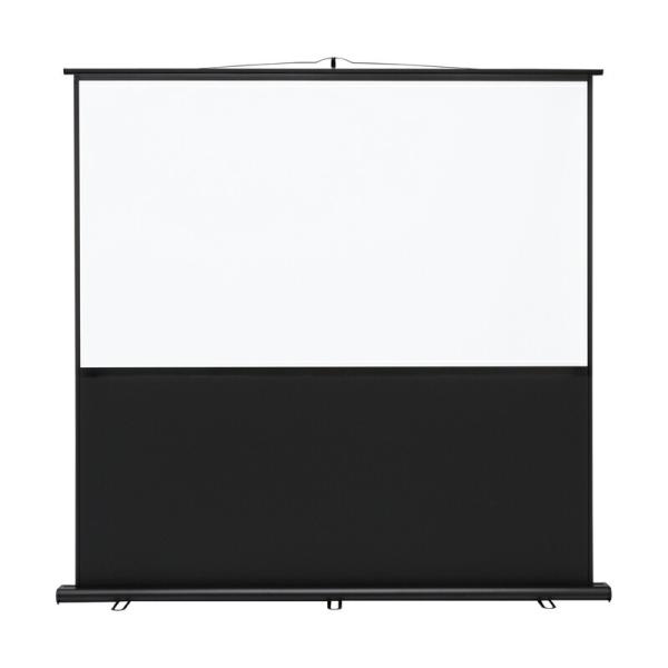 プロジェクタースクリーン 80インチ 相当床置き式アスペクト比16：9 フルHD対応 プレゼン 家庭...