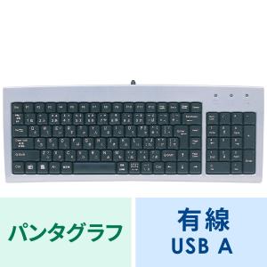 キーボード コンパクト パンタグラフ スリム USB 有線 SKB-SL02U