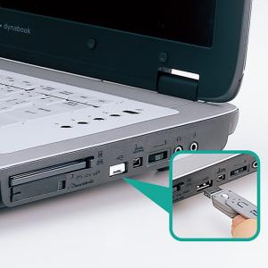 パソコン盗難防止 情報漏洩対策 USBコネクタ取付け セキュリティ（SL-46-W）｜sanwadirect
