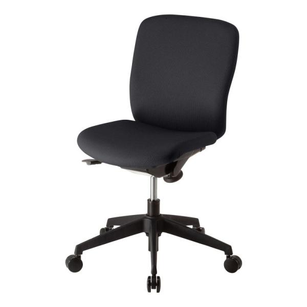 オフィスチェア 事務椅子 コンパクト シンプル キャスター付 モールドウレタン採用 背面張替え対応 ...