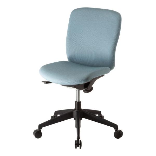 オフィスチェア 事務椅子 コンパクト シンプル キャスター付 モールドウレタン採用 背面張替え対応 ...