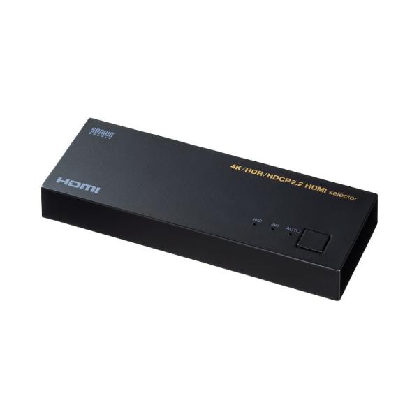 HDMI切替器 2入力 1出力 4K/60Hz HDR対応 HDMIセレクター コンパクト 自動 手...