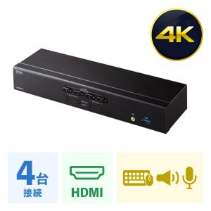 4K対応HDMIパソコン自動切替器 4:1