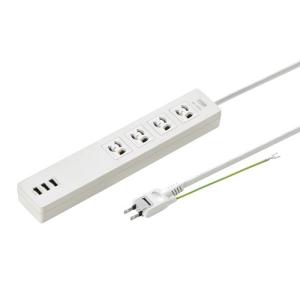 SANWA SUPPLY（サンワサプライ） 医用接地プラグ付き電源タップ 3P 4