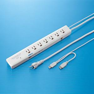 SANWA SUPPLY（サンワサプライ） パソコン連動タップ 3P 4個口 2m 電源