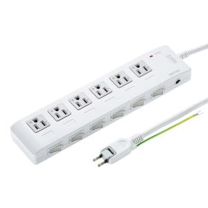 SANWA SUPPLY（サンワサプライ） USB連動タップ 延長 3Pプラグ 8個口