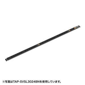 19インチサーバーラック用コンセント 30A 3P 12個口 3m TAP-SVSL3012B20N｜sanwadirect