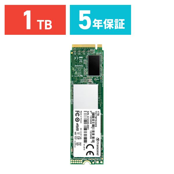 SSD 1TB TS1TMTE220S トランセンド Transcend PCIe M.2 NVMe...